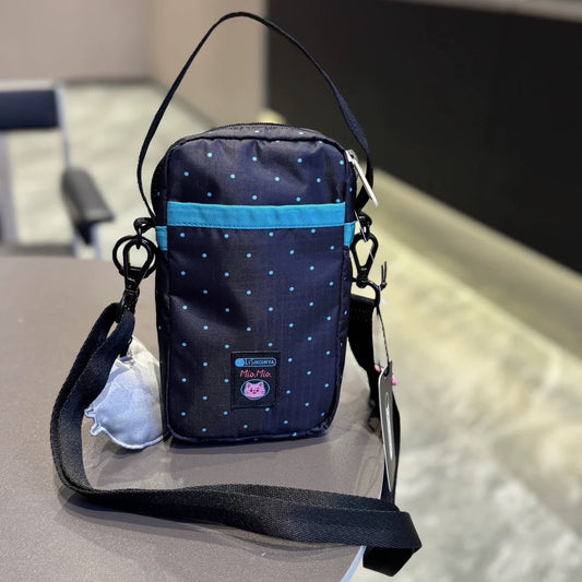Three-flower cat messenger bag, women's mobile phone bag, portable small bag, mobile phone bag, change bag, casual 3505.