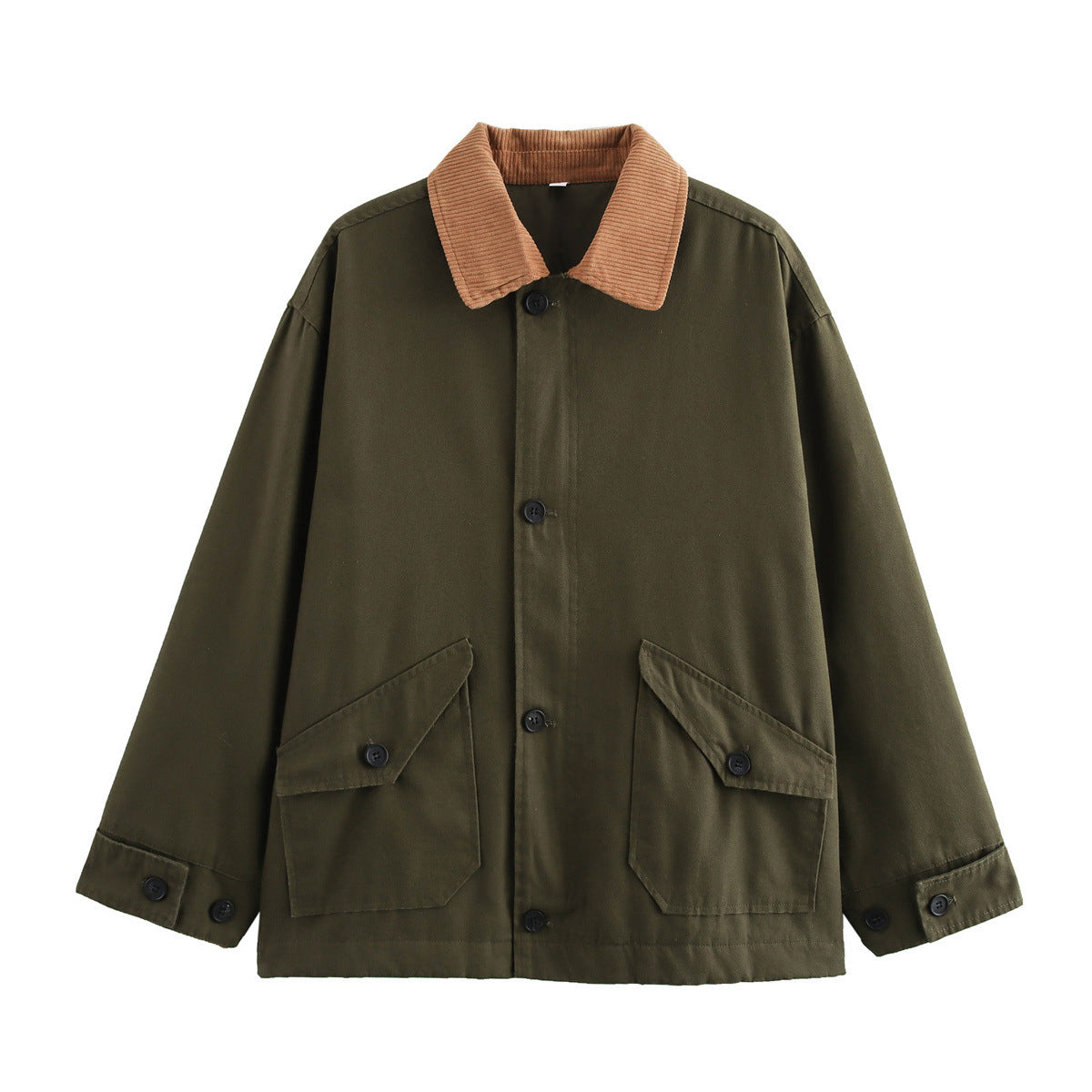 2025 Women’s Autumn Winter Colorblock Cotton Jacket – Fashionable European & American Style Outerwear