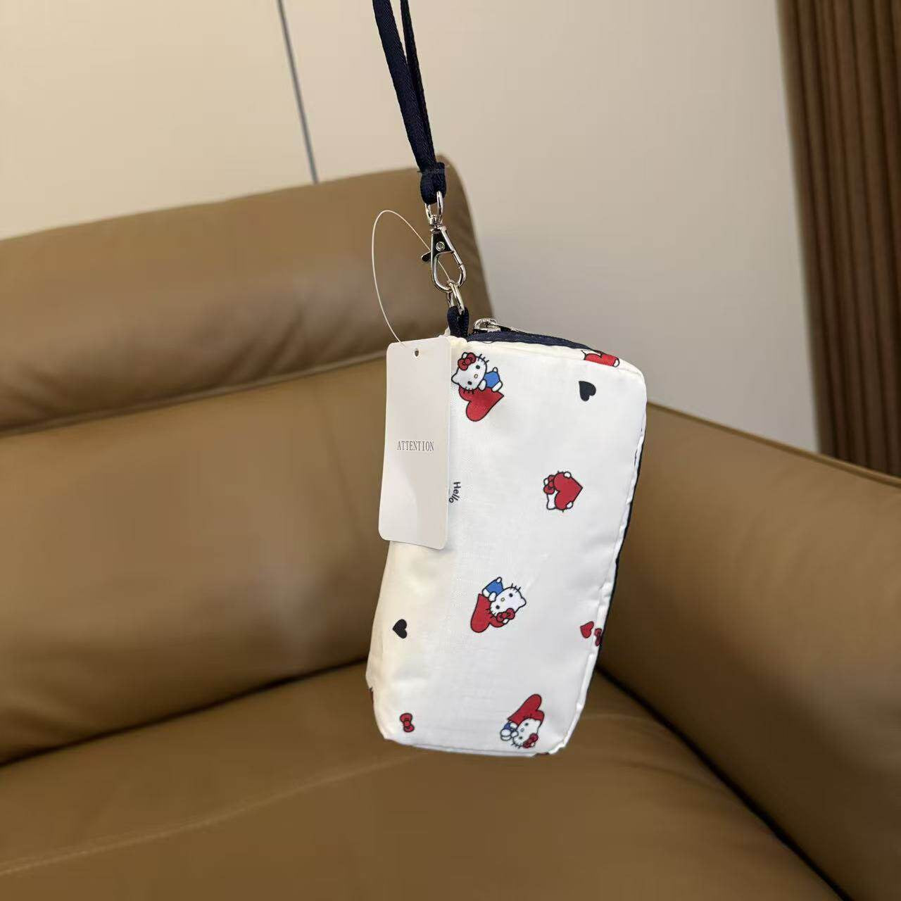 Trend casual small square bag multi-purpose storage bag cartoon cat clutch bag 6511