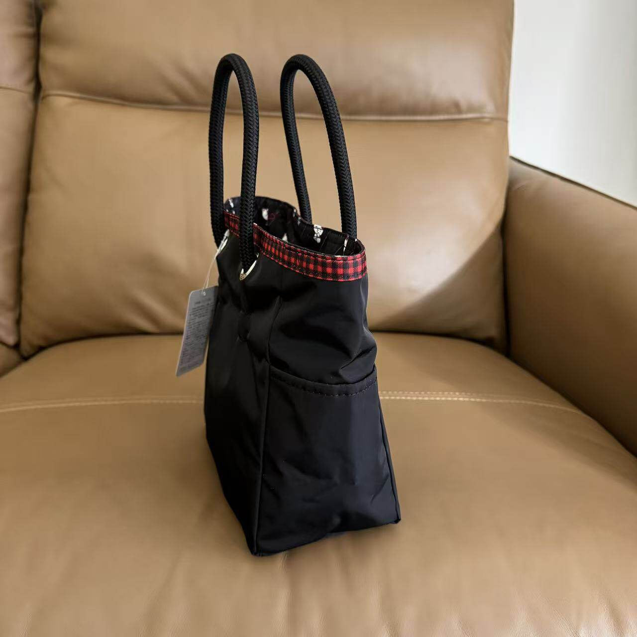 Handbag Female alphabet printed nylon handbag Small tote bag tote bag 1114