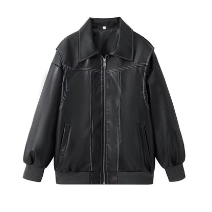 Women’s Retro Loose-Fit Jacket – Autumn Winter Fashionable American Style Outerwear