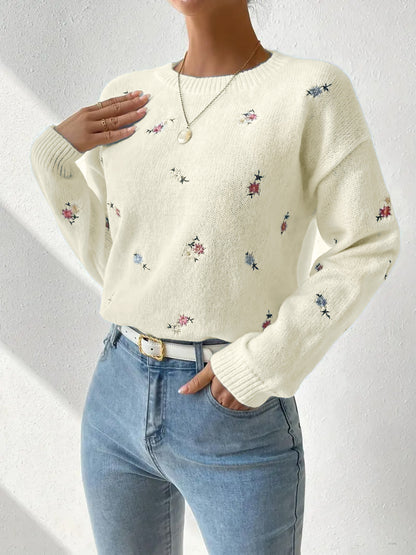 Gentle Chic Knit Sweater | 2025 Early Fall Slimming Loose Crew Neck Pullover