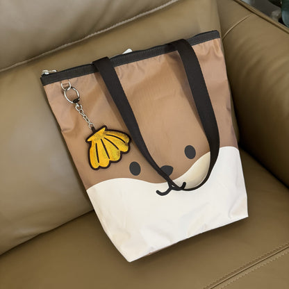 Cute niche single shoulder portable large capacity tote bag 2432