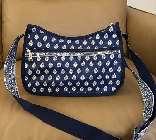 Cartoon crossbody bag multi-compartment crossbody bag nylon water-repellent letter bag 7520 size 30/22/13