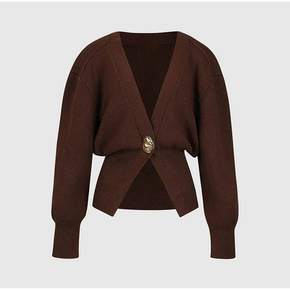 2025 V-Neck Button Knit Cardigan | Women’s Fashion Sweater Pullover