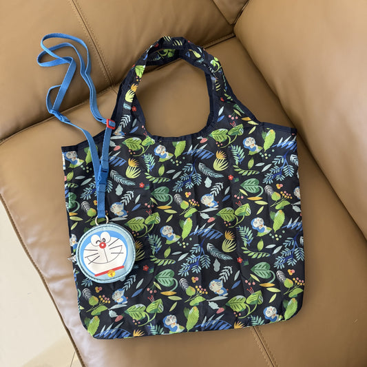 Cartoon, new cute and versatile small round bag fashion messenger bag folding shopping bag A129