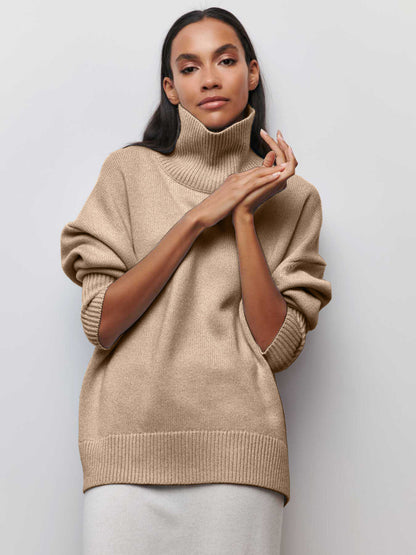 Fall & Winter Loose High Neck Sweater for Women | Cozy and Stylish Pullover