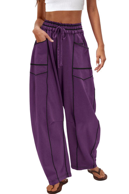 Women’s High-Waist Wide-Leg Sweatpants | Loose Fit Casual Joggers for Fall & Winter