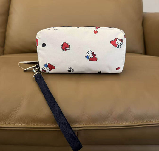 Trend casual small square bag multi-purpose storage bag cartoon cat clutch bag 6511