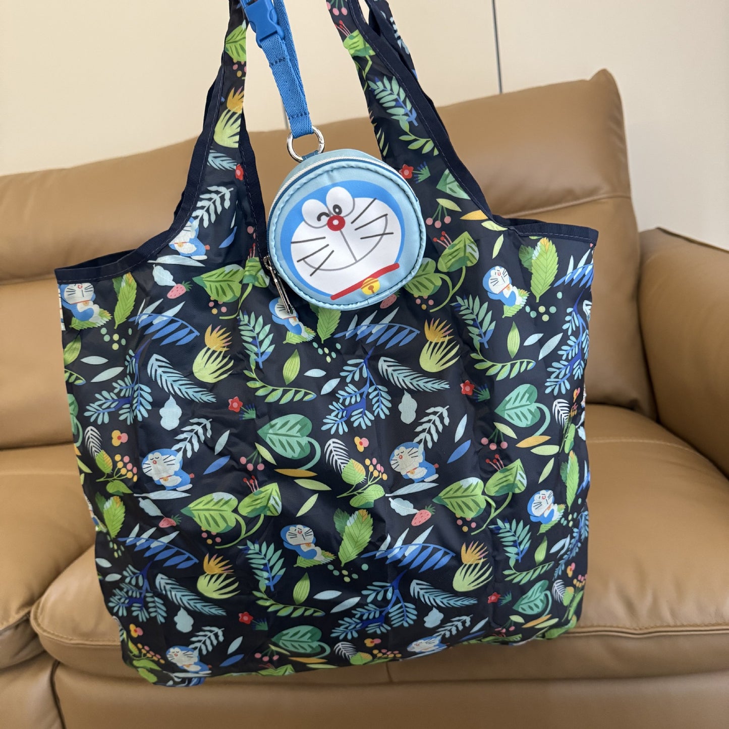 Cartoon, new cute and versatile small round bag fashion messenger bag folding shopping bag A129