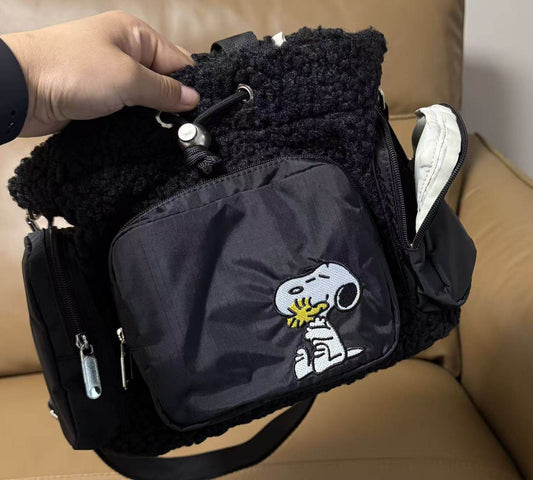 New simple drawstring travel commuting portable messenger bag women L217/height 20, width 25