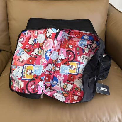 Cartoon unmarked new black Kt cat portable storage bag three-piece clothing bag finishing bag clothing storage bag