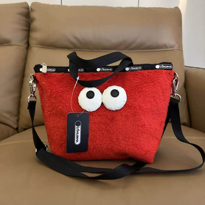 Cartoon New Trendy Large Capacity Crossbody Tote Bag L137 Size 30 Length / Height 19