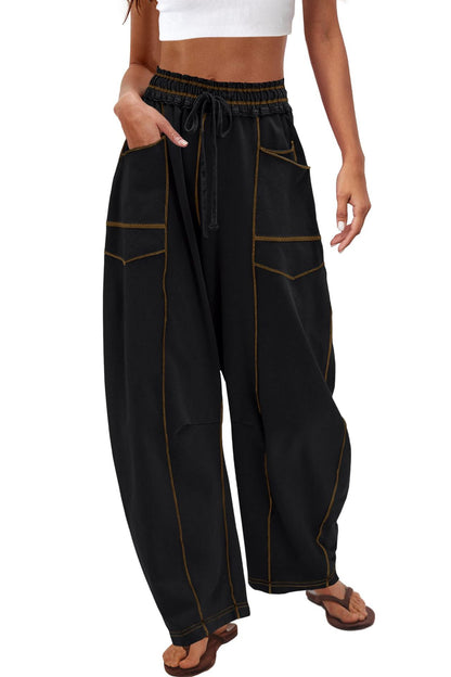 Women’s High-Waist Wide-Leg Sweatpants | Loose Fit Casual Joggers for Fall & Winter