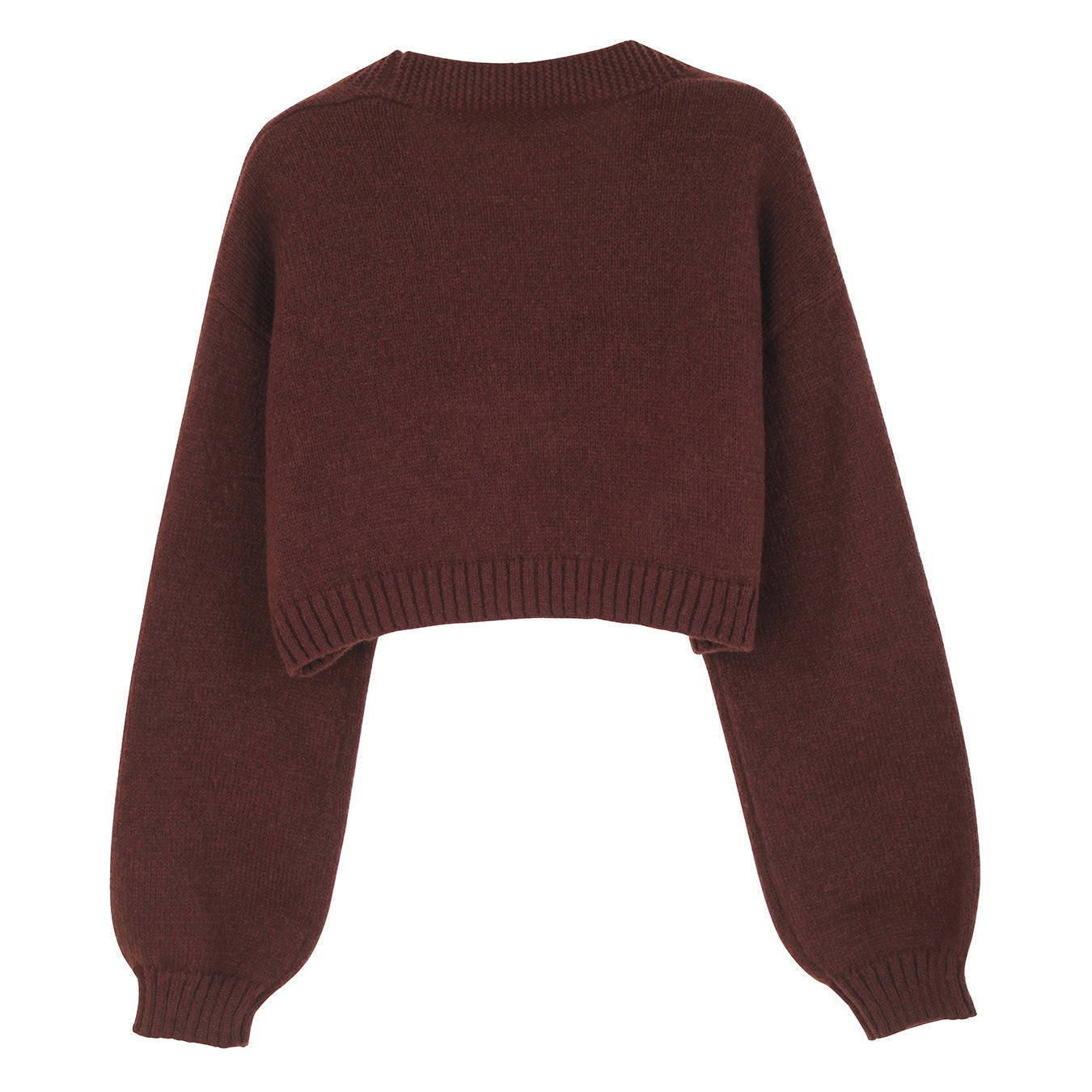 ✨ Cute Gingerbread Pattern Knit Cardigan for Women – Short Sweater Jacket Spring Autumn