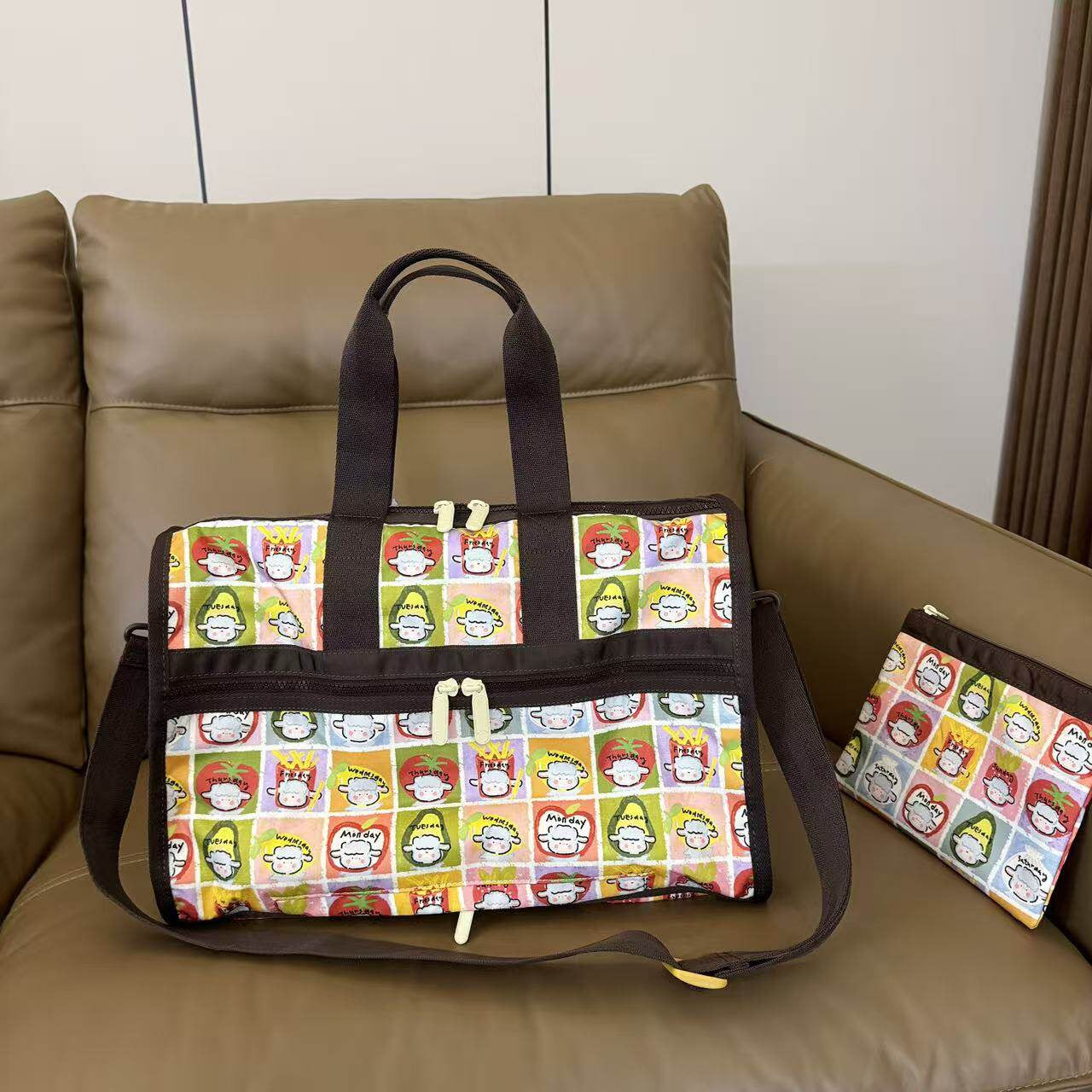 Cartoon No Standard 4319 Large 4318 Medium Travel Bag Portable Light Short-haul Luggage Cover Trolley Case