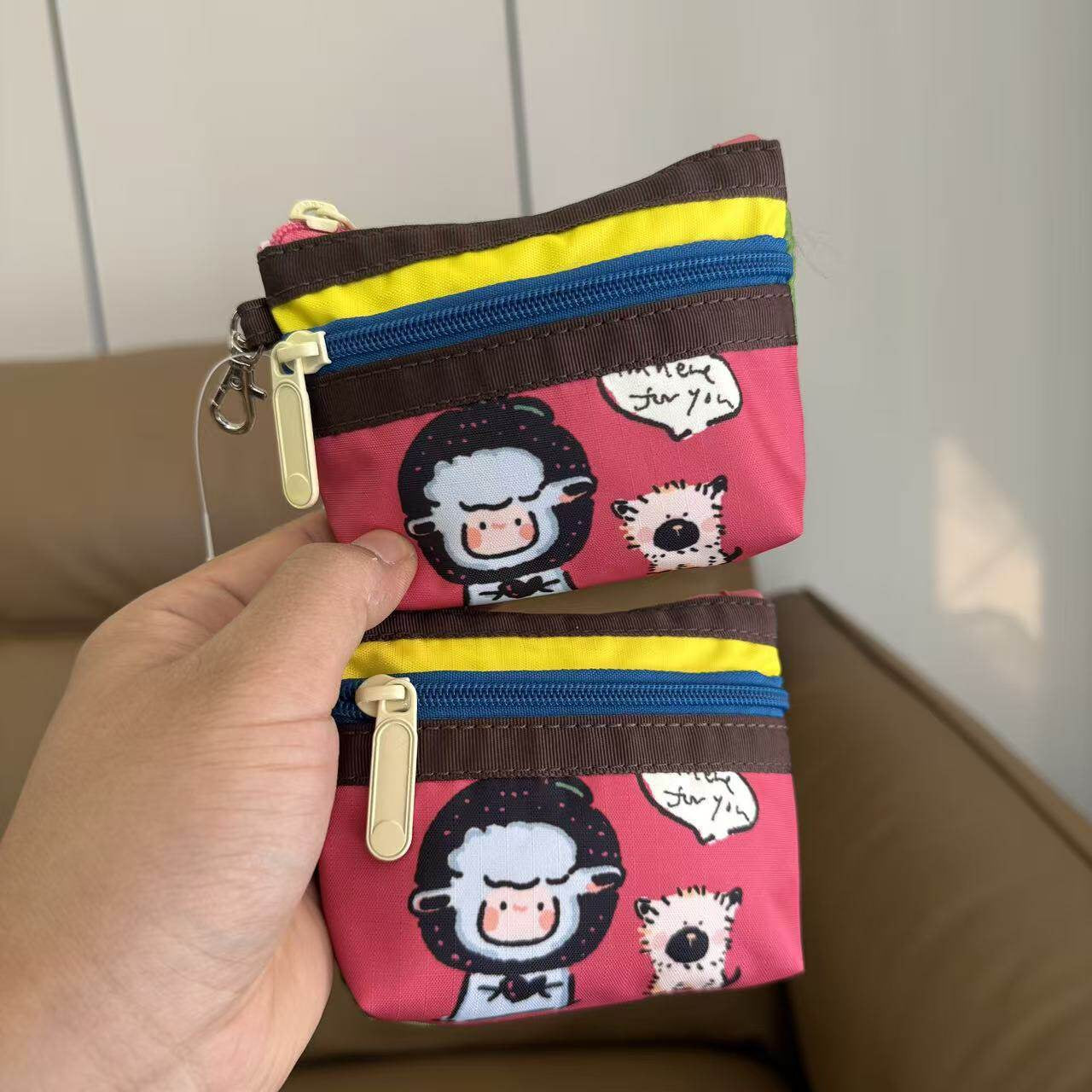 Bubu Home No Standard New Lamb Wallet Earphone Mini Card Bag Storage Bag 3394 Size 12/8/2 cm