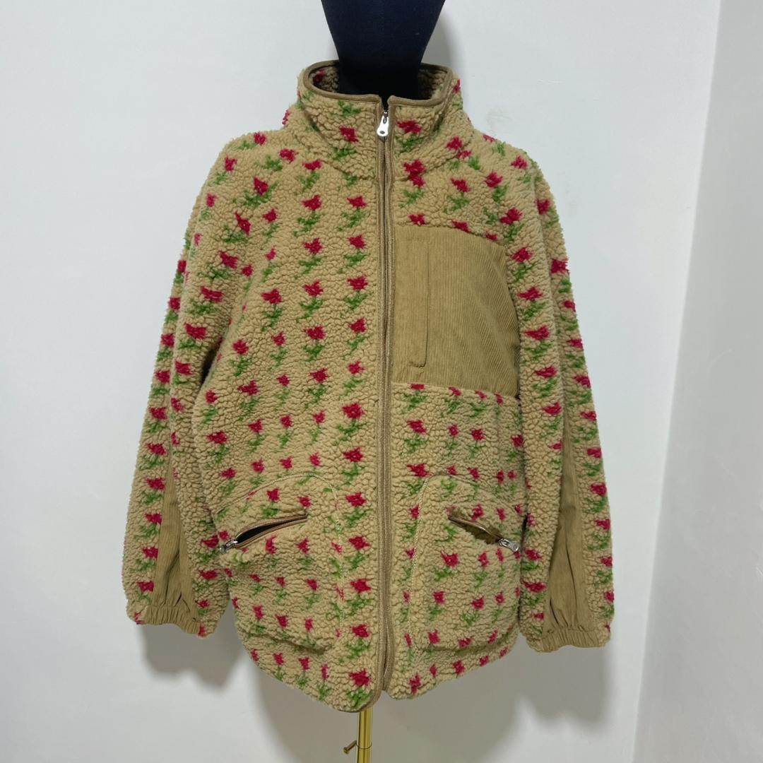 Autumn Winter 2025 Women’s Floral Lambswool Pullover – Loose Cozy Sweatshirt