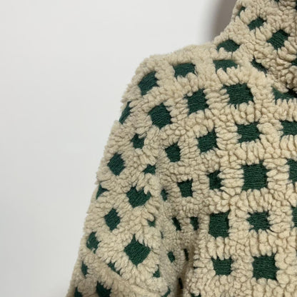 Women’s Checkered Sherpa Jacket 2025 | Warm, Soft & Casual Look